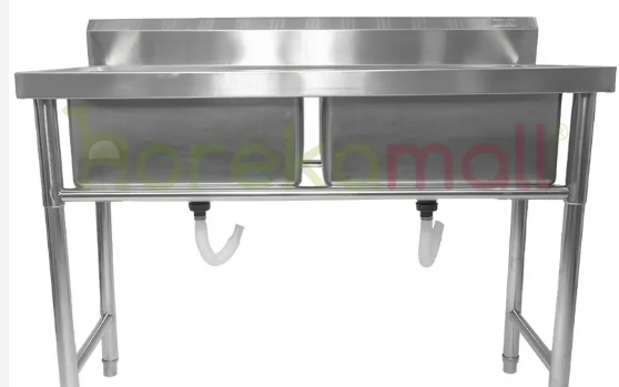 Kitchen sink double bowl